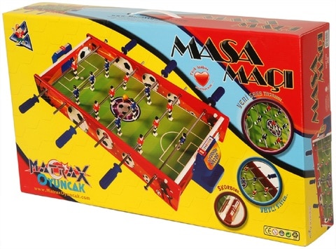 Matrax Wooden Table Football Game - 36.5 x 63.5 cm