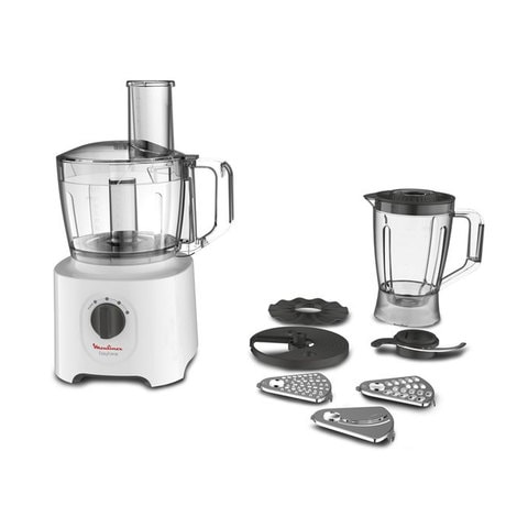 Buy Moulinex 800w 2 4 L Food Processor With 6 Attachments And 25 Different Functions Fp247127 Online Shop Electronics Appliances On Carrefour Uae