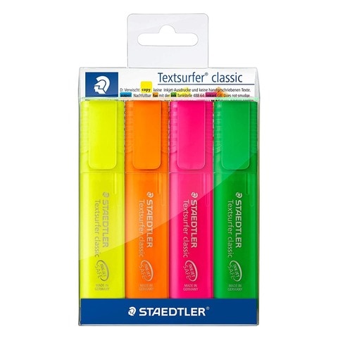 Staedtler Textsurfer Classic Highlighter Multicolour 4 PCS