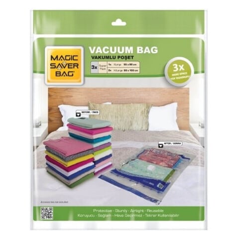 Magic Saver Vacuum Bag Clear XL 3