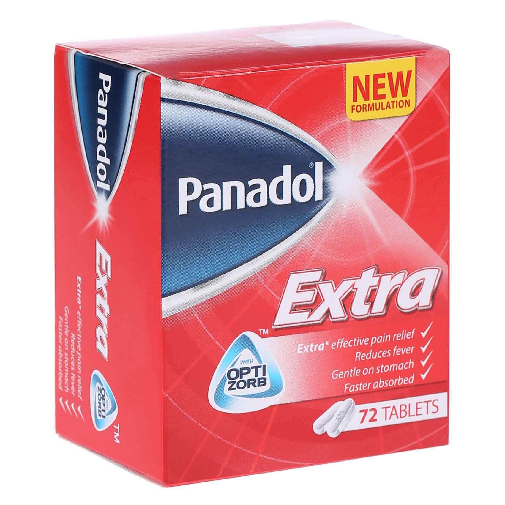 Buy Panadol Extra With Optizorb Pain Relief Tablets 72 Count Online