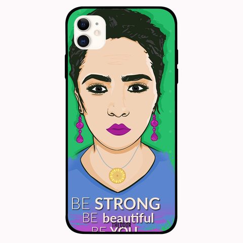 Theodor - Apple iPhone 12 6.1 inch Case Be Strong Be Beautiful Flexible Silicone Cover
