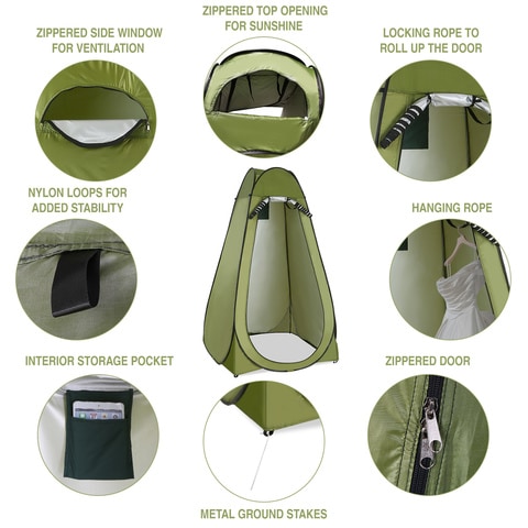 Outdoor shower clearance tents