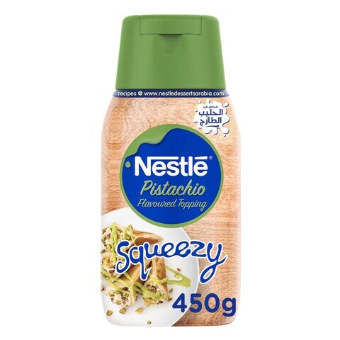 Nestle Pistachio Flavoured Topping Squeezy 450g