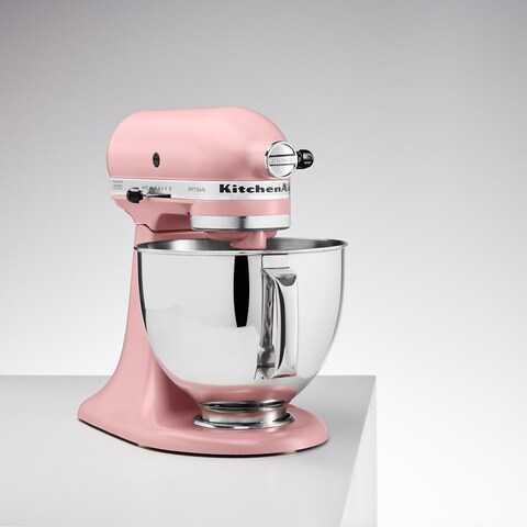 KitchenAid Mixer Tilt-Head 4.8L Artisan with Extra Accessories (Dried Rose)