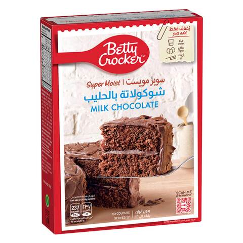 Buy Betty Crocker Super Moist Milk Chocolate 500g in Saudi Arabia