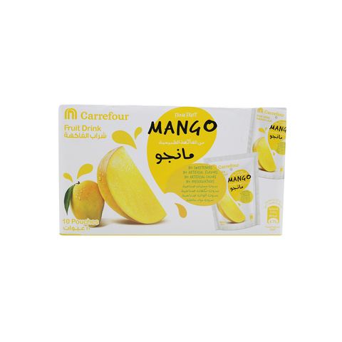 كارفور عصير بنكهة المانجا 200 مل 10 حبات