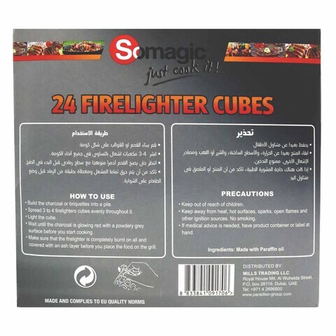Somagic Firelighter Cubes Pack of 24
