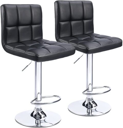 Black modern counter deals stools