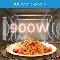 Midea 25L Digital Solo Microwave Oven With 10 Power Levels, 900W, Electronic Touch Control, Child-Safety-Lock, Defrost Function, Fast Reheat, Pull Open Door Handle, For Home &amp; Office, EM925A2GUBK