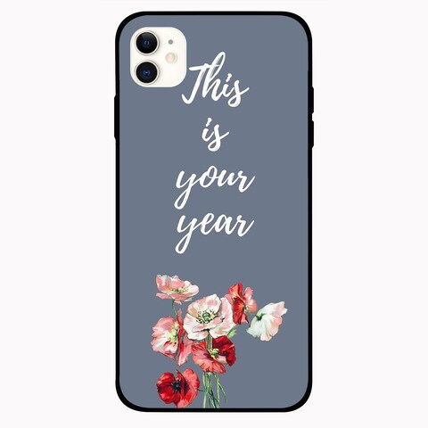 Theodor Apple iPhone 12 6.1 inch Case Ths Is Your Year Flexible Silicone