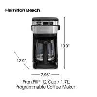 Hamilton Beach Frontfill Programmable Coffee Maker 46310-ME Black 950W
