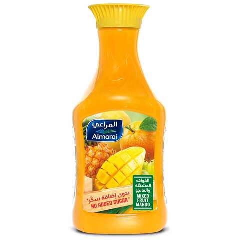 Almarai Fresh Juice Mixed Fruits Mango Flavor No Added Sugar 1.4 Liter