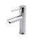 Geepas Single Lever Pillar Basin Tap - High-Quality Ceramic Brass Cartridge Single Hole | 0.2Mpa To 0.8Mpa Water Pressure | Ideal For Wash Basin Bathroom &amp; Lavatory | 7 Years Warranty (Round Shape)