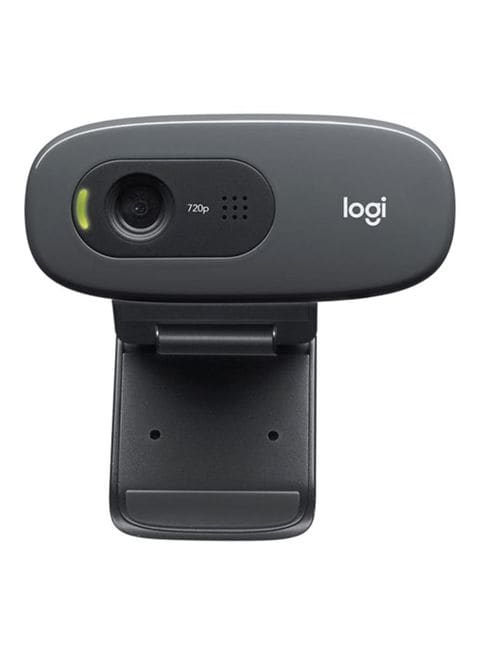 Logitech C270 HD Computer Webcam With Built-In Mic Black