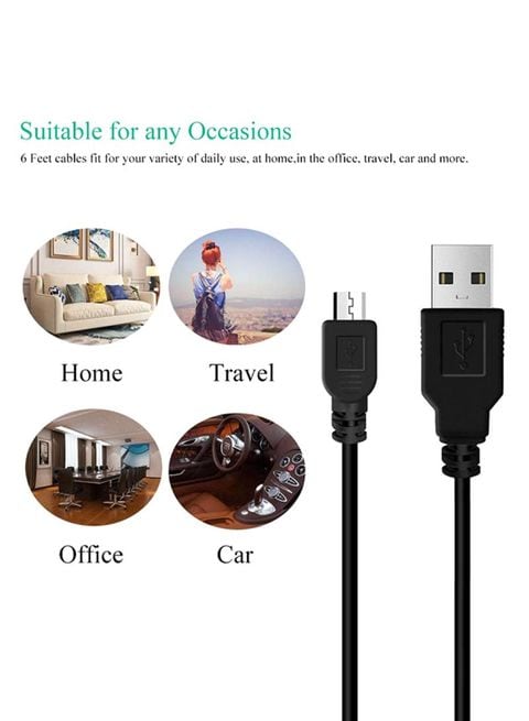 Keendex - USB Charging Mini-USB Cable for PlayStation 3 Game Controller