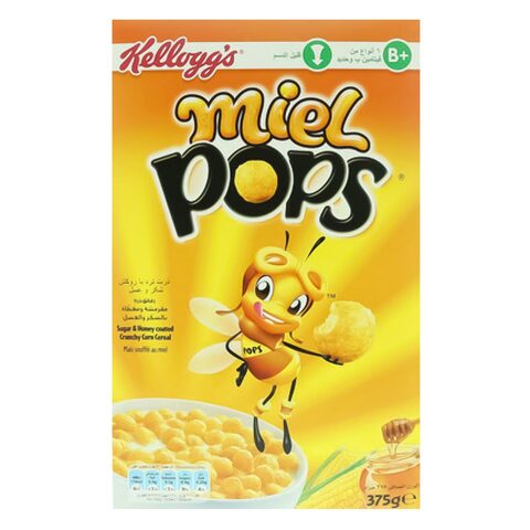 Kellogg&#39;s Miel Pops Corn Cereals 375g