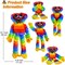 Generic Huggy Wuggy Plush Toy, Rainbow Poppy Playtime Plushie Toy, Smile Stuffed Dolls Gifts Birthday Present