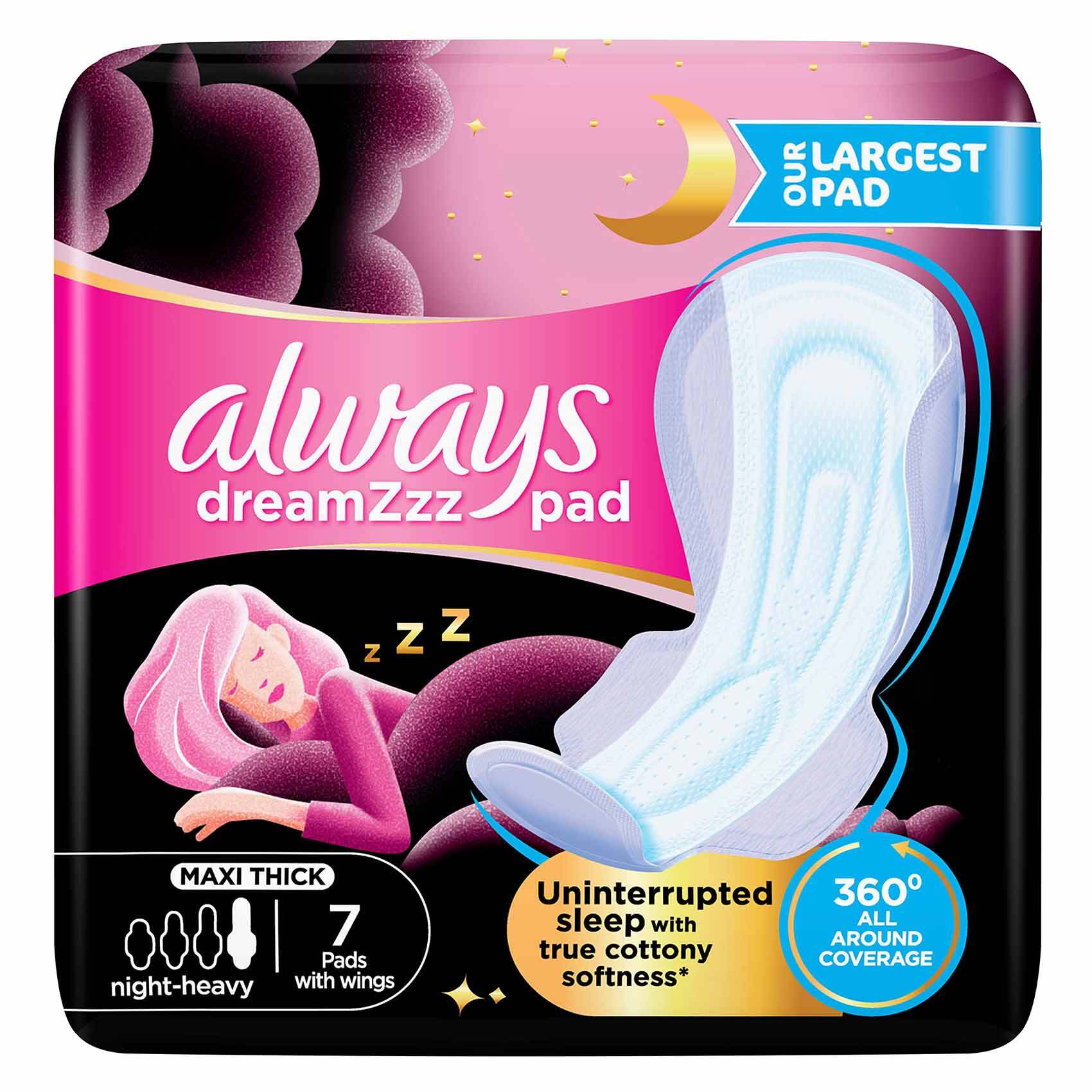 Buy Always Pad Thick Night Soft 7 Pads Online - Shop Beauty