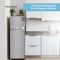 Bompani 260L Gross Capacity Double Door Refrigerators Inox No Frost Recessed Handle R600A Inside Condenser - 1 Year Full &amp; 5 Year Compressor Warranty - BR265SSN Silver
