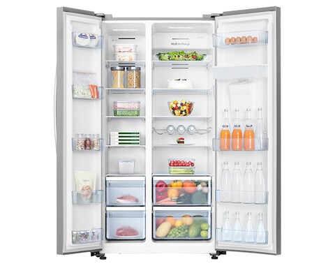 Buy Hisense 741ltrs Side By Side Refrigerator Multi Airflow System No Frost Technology Water Dispenser Rs741n4wsu Online Shop Electronics Appliances On Carrefour Uae