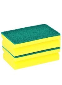 Marrkhor Pack Of 2 I-Shaped Kitchen Sponge Scrub Scourer For Washing Cleaning Dishes Thickened Pad