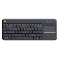 Logitech K400 Plus Wireless Keyboard With Touchpad Black