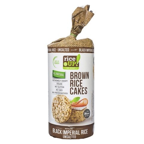 Rice Up Brown Rice Cake With Black Imperial Rice Unsalted 120g