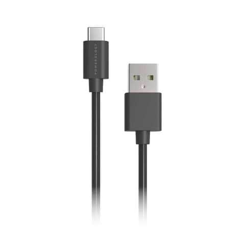 Powerology - PVC USB-A to Type-C 3A Cable 1.2M  - Black