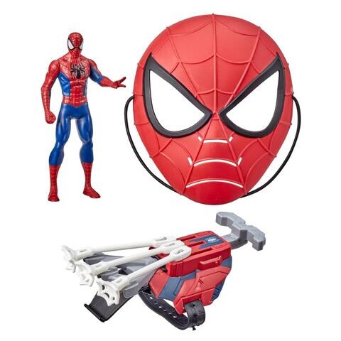 Hasbro Marvel Spider-Man  Web Shots Scatterblast Armor Set Toy Multicolour