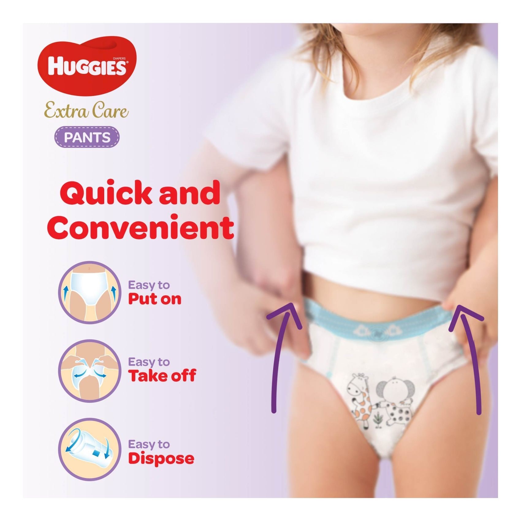 Buy Huggies Extra Care Culottes Size 5 12-17 kg 34 Diaper Pants