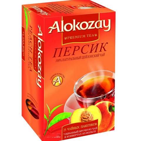 Alokozay Peach Flavoured Black 25 Tea Bags