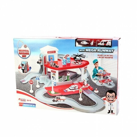 Dede 2 Storey Ambulance Garage Kit Toy