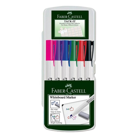 Faber-Castell Basic Slim Whiteboard Markers Multicolour 6 PCS