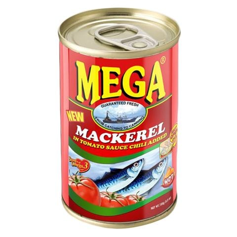 Mega Mackerel In Chili Tomato Sauce 155g