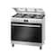 Bosch Serie 6-Gas Range Cooker HGX5H0W50M 90cm Silver (Plus Extra Supplier&#39;s Delivery Charge Outside Doha)