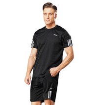 Men T-Shirt And Shorts Set Suitable For Indoor And Outdoor (Large)