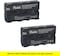 DMK Power 2pcs NP-F550 NP-F570 Battery 2350mAh for LED Video Light and Monitor only