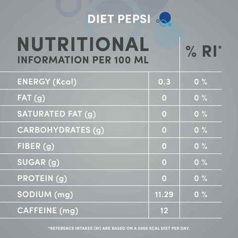 Pepsi Diet Carbonated Soft Drink 330ml x6