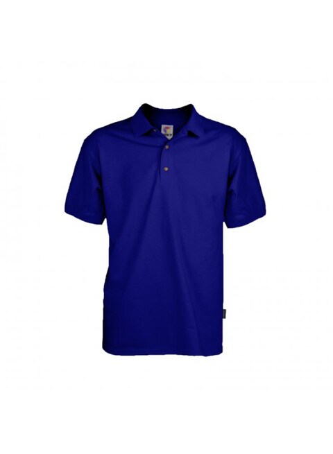 Boxy Classic Microfiber Polo Shirt - Royal Blue