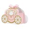 Creative Converting Princess Carriage Favor Boxes 8-Pieces- Pink/Gold