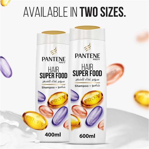 Pantene Pro-V Hair Super Food Shampoo 600ml