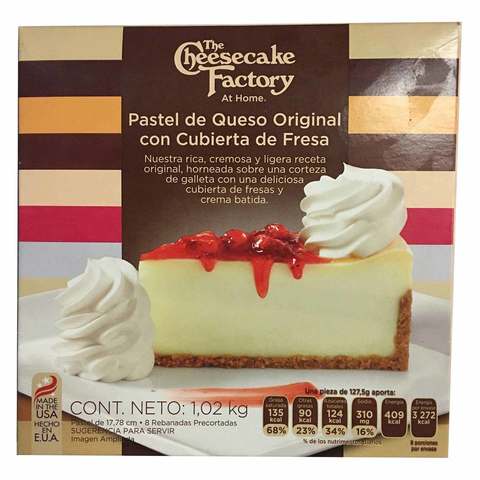 Buy The Cheesecake Factory With Strawberry Topping  Online - Shop  Frozen Food on Carrefour UAE