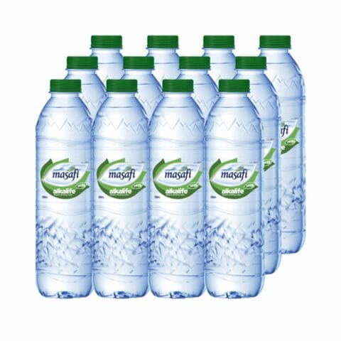 Buy Masafi Alkalife Alkaline Water 500ml Pack of 12 in UAE