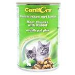 Buy Canifors Meat Chunks With Rabbit Adult Cat Food 410g in Kuwait