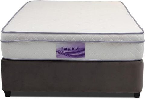 Purple pillow sale top mattress
