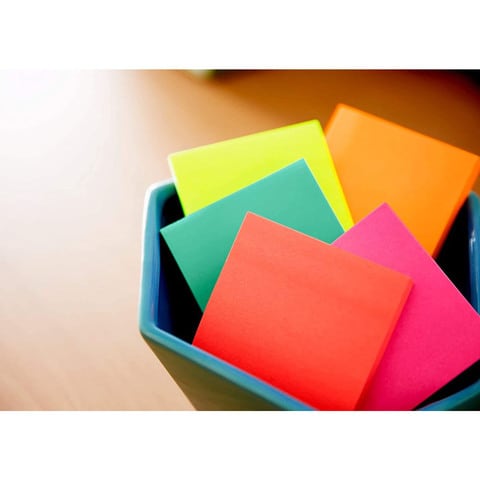 3M Post-it Cape Town Collection Sticky Note Pads Multicolour 100 PCS Pack of 5