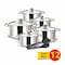 Royal ford stainless steel cooking set 12 pieces