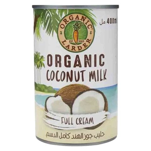 Organic Larder Full-Cream Coconut Milk 400ml