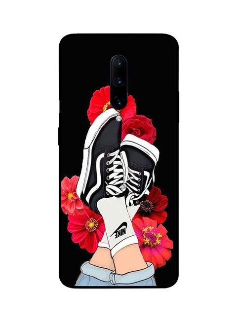 Theodor - Protective Case Cover For Oneplus 7 Pro Feet &amp; Red Flower
